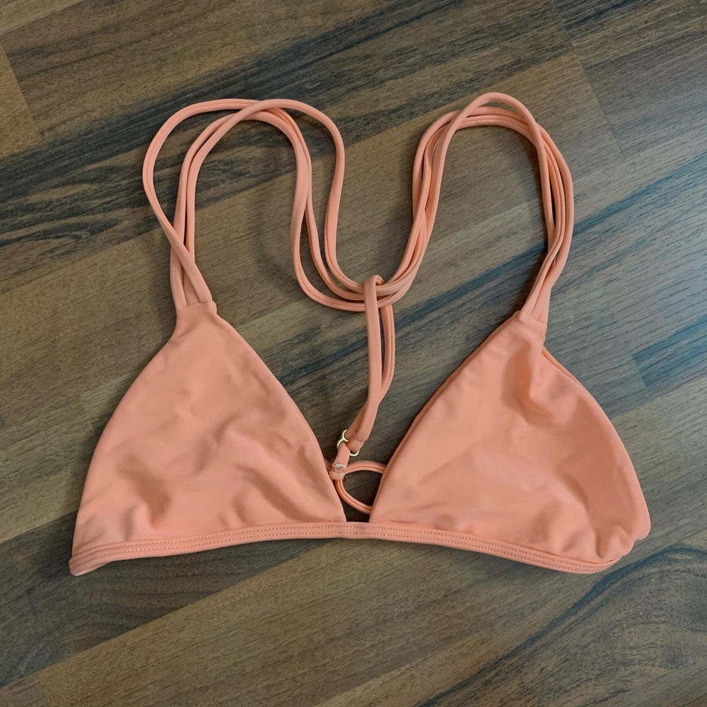 Issa De’ Mar peach swim top sz small